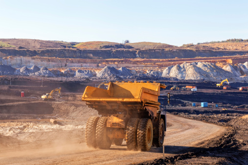 opencoal  mining pit with heavy machinery opencoal  mining pit with heavy machinery